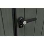 Keter 9x 7 Cortina Heavy Duty Plastic Pent Shed – Green - Image 3