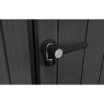 Keter 7x 7 Cortina Heavy Duty Plastic Pent Shed – Dark Grey - Image 2