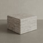 Cerazo Travertine Coffee Table, White - Image 8