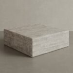 Cerazo Travertine Coffee Table, White - Image 9
