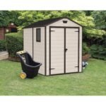 Keter 6x 8 Manor Plastic Garden Storage Shed – Beige - Image 5