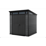 Keter 7x 7 Cortina Heavy Duty Plastic Pent Shed – Dark Grey