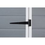 Keter 6 x 6 Manor Plastic Pent Garden Storage Shed – Grey - Image 6