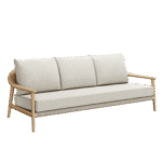 N1 Three Seater Sofa Light Teak - Image 4