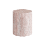 Porto Travertine Side Table, Red - Image 2