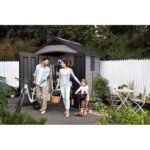 Keter 7.5×9 Premier Heavy Duty Plastic Shed – Grey - Image 3