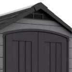 Keter 7.5×9 Premier Heavy Duty Plastic Shed – Grey - Image 9