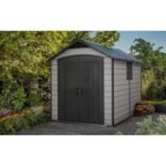 Keter 7.5’x11′ Premier Heavy Duty Plastic Shed – Grey - Image 9