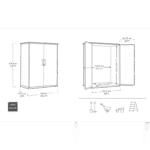 Keter Premier 4 x 2 Tall Plastic Storage Unit - Image 7