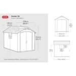 Keter 7.5×9 Premier Heavy Duty Plastic Shed – Grey - Image 11