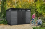 Keter 11x 7 Cortina Heavy Duty Plastic Pent Shed – Dark Grey - Image 7
