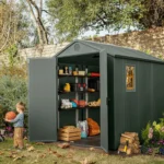 Keter 6×8 Darwin Heavy Duty Plastic Garden Shed – Green - Image 9